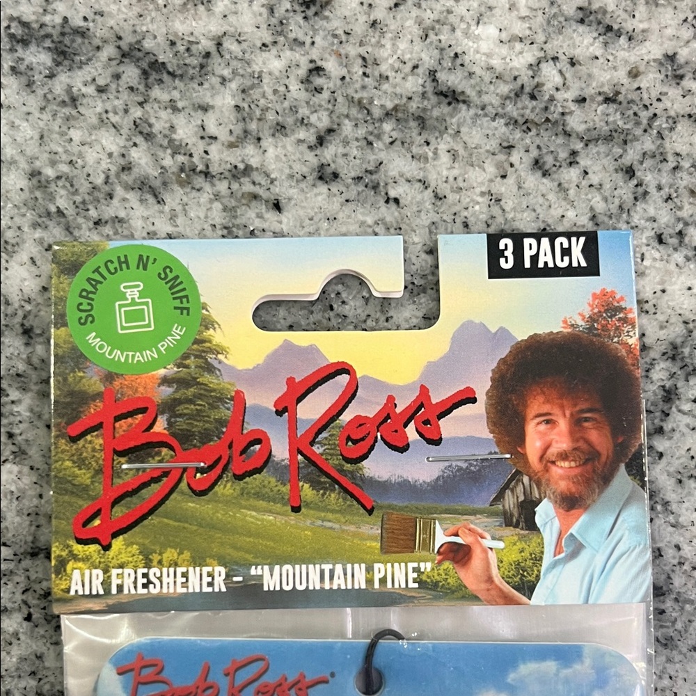 Bob Ross Air Freshener - Mountain Pine Scent - Picture 2 of 3